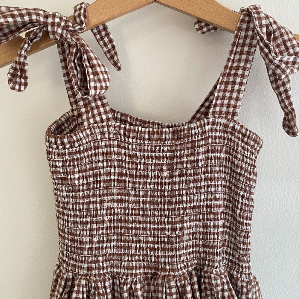 Rylee + Cru ~ Ivy Dress ~ Redwood Gingham ~ Size 6-7Y